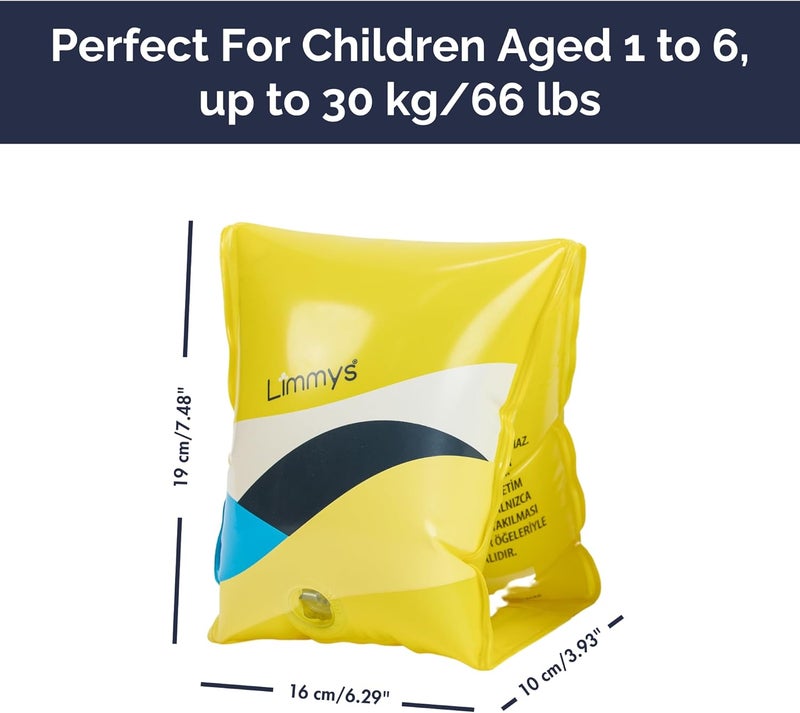 Limmys Premium Kids Floaties – Safe & Comfortable Arm Floaties for Toddlers and Children Ages 1 to 6 – Soft Water Wings and Durable Swim Floaties for Boys & Girls - Image 5